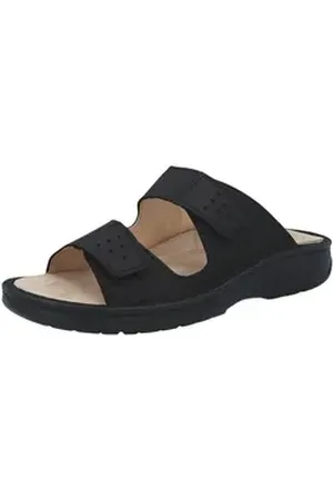Berkemann Männlich Berkoflex Luis Pantolette Leder Sandale schwarz 11,0