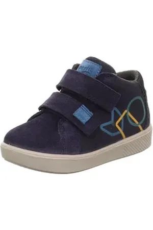 Superfit Halbschuhe Leder/Textil Klettschuh blau 20 EU