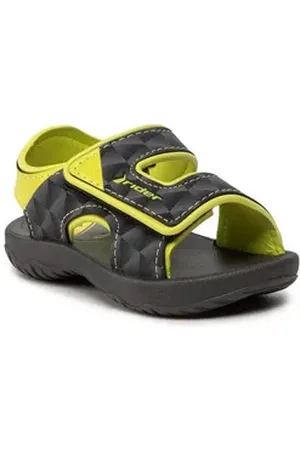 Rider Sandalen Basic Sandal V Baby 83070 Black/Neon Yellow 25135 Sandale schwarz 24 EU