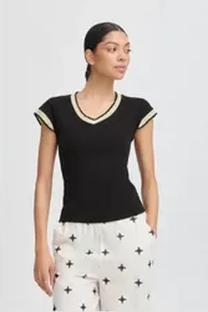 B YOUNG V-Shirt BYRYA Casual T-shirt schwarz XXL