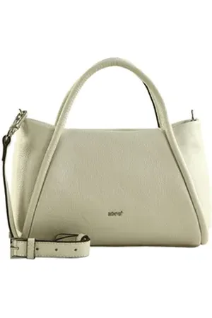 Abro+ Schultertasche Shopper Willow, aus echtem Leder weiß