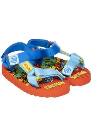 Marvel Avengers Kinder Sandalen Latschen Hausschuhe Klett Sandale bunt 25 EU