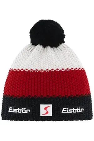 Eisbär Fleecemütze Star Pompon MÜ SKA kids schwarzmeliert-ardea-white schwarz