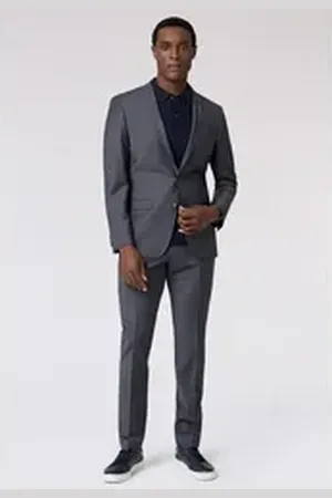 Roy Robson Hosenanzug Slim Fit grau 54