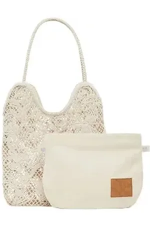 Desigual Schultertasche Marinette Shopper (Set, 2-tlg) beige