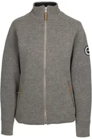 DLX Kurzjacke Tinahely Knitted Casual Jacket grau L