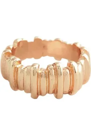 Next Fingerring Geriffelter Ring (1-tlg) goldfarben S