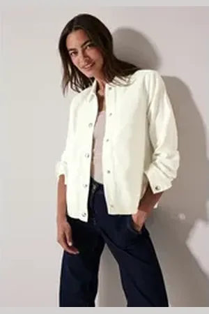 Street one Kurzjacke mit Elastiksaum weiß L (42)
