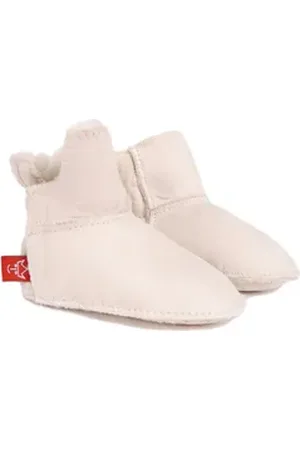 Kaiser Babyboot Klett Krabbelschuh 100% Lammfell weiß 21-22 EU