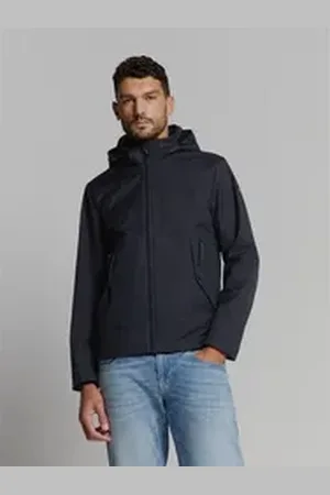 No Excess Kurzjacke Jacke mit abnehmbarer kapuze blau XXL