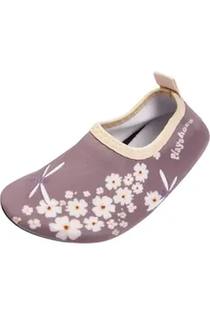 Playshoes Barfußschuh Barfuss-Schuh Blümchen, Farbe: violett, Größe: 26/27 lila