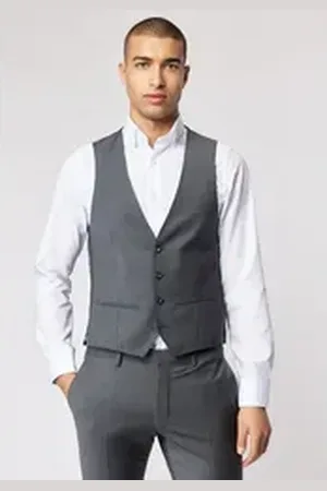 Roy Robson Anzugweste Slim fit - Baukasten 1 grau 26