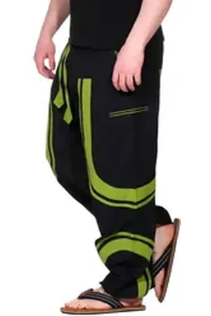 Kunst und Magie Cargohose KUNST&MAGIE trendige Baggyhose bunte Hippiehose Cargo Hose schwarz 4XL