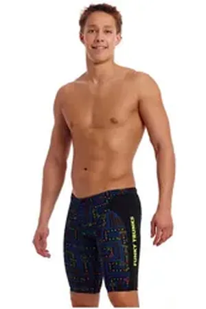 T.U.K. Badehose Chomp Chomp Jammer chlorbeständig schwarz 7