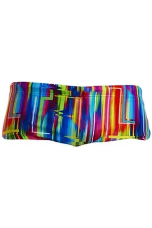T.U.K. Badehose The Glitch Badeshorts Herren Sidewinder Trunk bunt 7