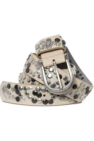 CASPAR Nietengürtel GU223 Damen Vintage Gürtel beige 95