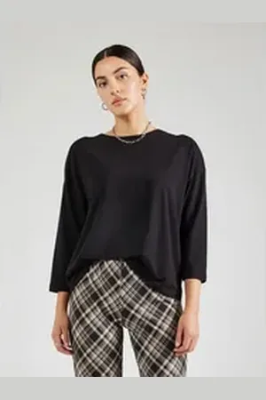 B YOUNG Langarmshirt PAMILA (1-tlg) Plain/ohne Details schwarz L