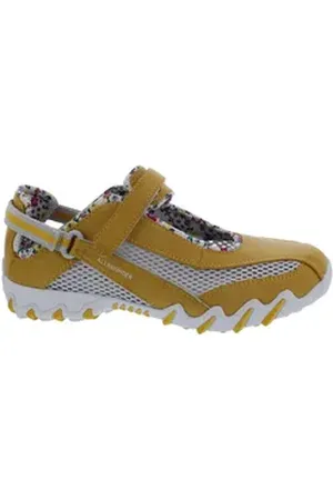Allrounder By Mephisto Niro Sneaker, Klettverschluss, Lemon / Light Grey, Vintage Klettschuh gelb 39 EU