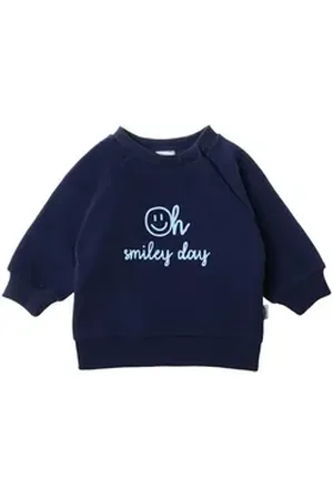 LILIPUT Sweatanzug oh smiley day, aus weichem Sweatmaterial blau 110/116