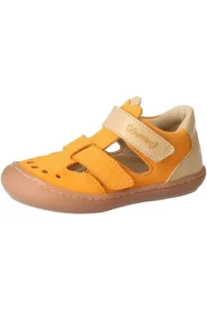 Däumling Unisex Kinder Lauflern Sena Lauflernschuh Sandale orange 26,0