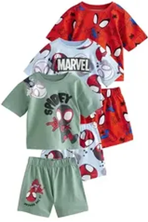 Next Pyjama Kurze Schlafanzüge aus Baumwolle, 3er-Pack (6 tlg) grün 86-92 (1,5-2 J.)