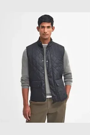 Barbour Steppweste Weste Lowerdale blau XL