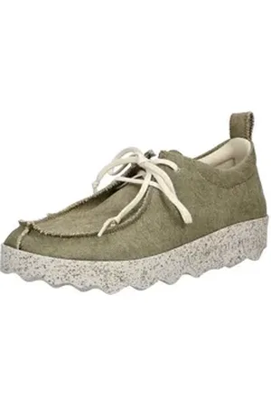Asportuguesas Halbschuhe Baumwolle Schnürschuh grün 39 EU