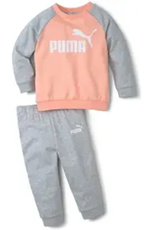 PUMA Trainingsanzug Baby Jogginganzug Minicats ESS Raglan Jogger 584861 weiß 86