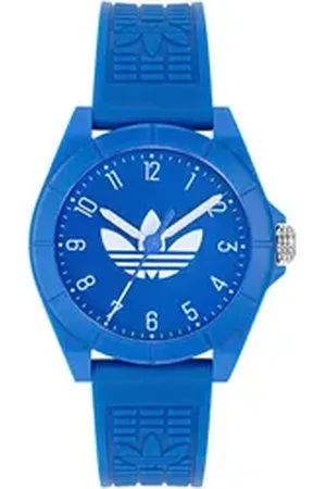 adidas Originals Quarzuhr PROJECT FOUR AOST245712I, Armbanduhr, Herrenuhr, Damenuhr, unisex, Resinarmband blau