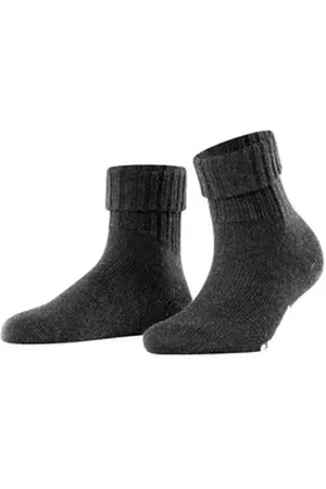 Burlington Socken Plymouth (1-Paar) aus Schurwolle grau