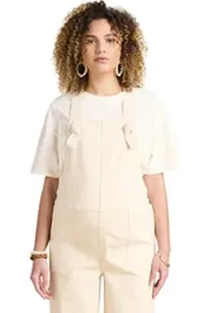 Envie de Fraise Jumpsuit Weite Latzhose für die Schwangerschaft weiß 42