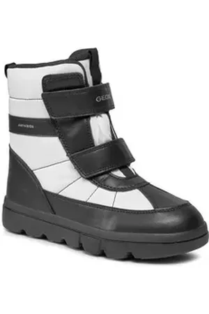 Geox Schneeschuhe J Willaboom Girl B A J36HWD 0FU54 C0404 D White/Black Schnürschuh weiß 38 EU