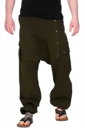 Kunst und Magie Haremshose Haremhose Baggyhose Pluderhose Hippiehose Cargo Hose L/XL