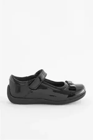 Next Mary-Jane-Schuhe aus Leder mit Schleife Schnürschuh (1-tlg) schwarz 24,5 EU