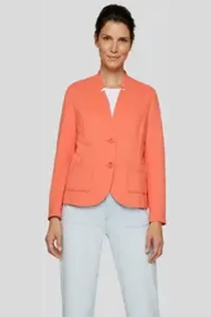 Rabe Jackenblazer Strukturierter Blazer mit modernem Charme orange 40
