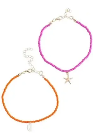 Next Fußkette Fußkettchen mit Perlen (1-tlg) orange