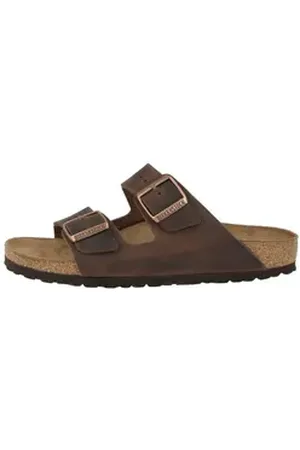 Birkenstock Arizona Fettleder schmal Unisex Erwachsene Sandale braun 41 EU