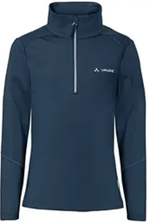 Vaude Rundhalspullover Kids Livigno Halfzip (1-tlg) funktionaler und kuscheliger Fleecepulli grün 104