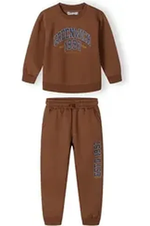 Minoti Jogginganzug Sweatshirt und Sweathosen- Set (2y-14y) beige 152-158cm