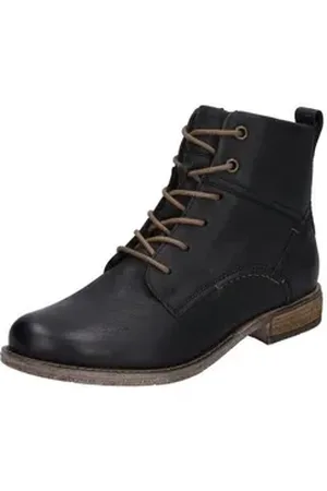 Josef Seibel Schnür-Stiefeletten für Damen in schwarz schwarz Schlupfstiefel (1-tlg) schwarz 38 EU
