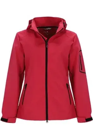 Blue Wave Softshelljacke Damen Outdoor-Jacke Louisa mit Kapuze - winddicht und atmungsaktiv 48