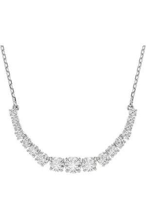Swarovski Kette mit Anhänger Schmuck Geschenk Matrix Halskette, 5705396, mit ® Zirkonia (synth) silberfarben