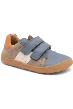 Bisgaard Barefoot ricco Weite: normal Klettschuh, Barfußschuh, Sneaker mit Lederfutter, Größenschablone zum Download blau 25 EU