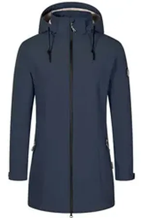 Blue Wave Softshellmantel Damen Softshelljacke Martje mit Fleecefutter und abnehmbarer Kapuze blau 48