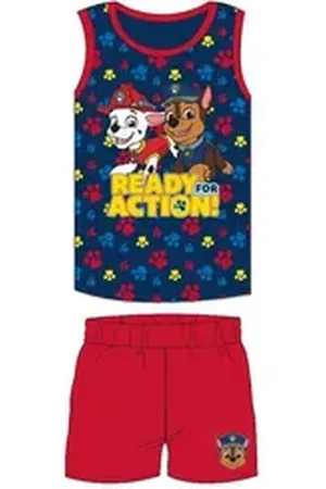 Paw Patrol Pyjama "Ready for Action!" Pyjama-Set für Jungen, Gr. 98–128 (Set, 2 tlg) blau|rot 110