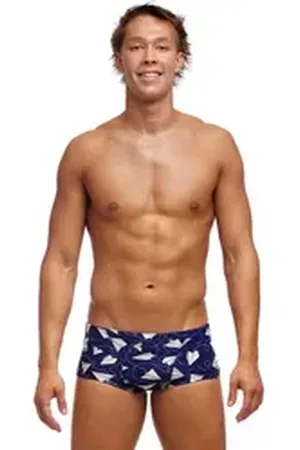T.U.K. Badehose Paper Plain Badeshorts chlorresistent und schnelltrocknend blau XL