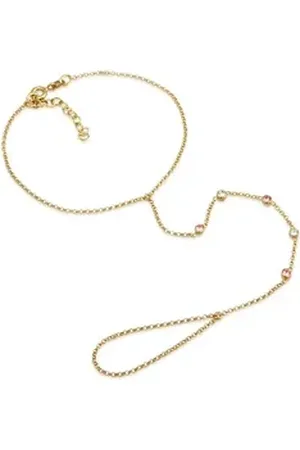 Elli Armkette Hand Chain Handkette Armband 925 Silber weiß