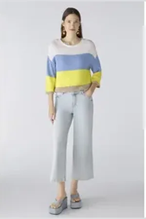 Oui 5-Pocket-Jeans blau 36