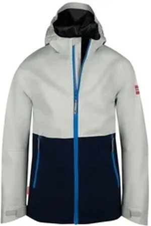 TROLLKIDS Regenjacke Haugesund Wasserdicht blau|grau 98