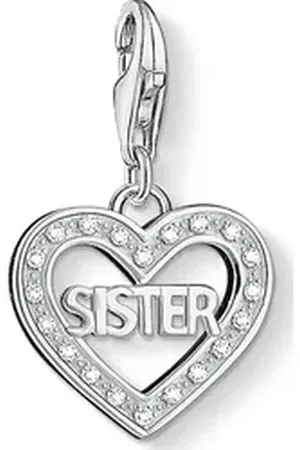 Thomas Sabo Kettenanhänger Damen-Charm 925er Silber 20 Zirkonia silberfarben
